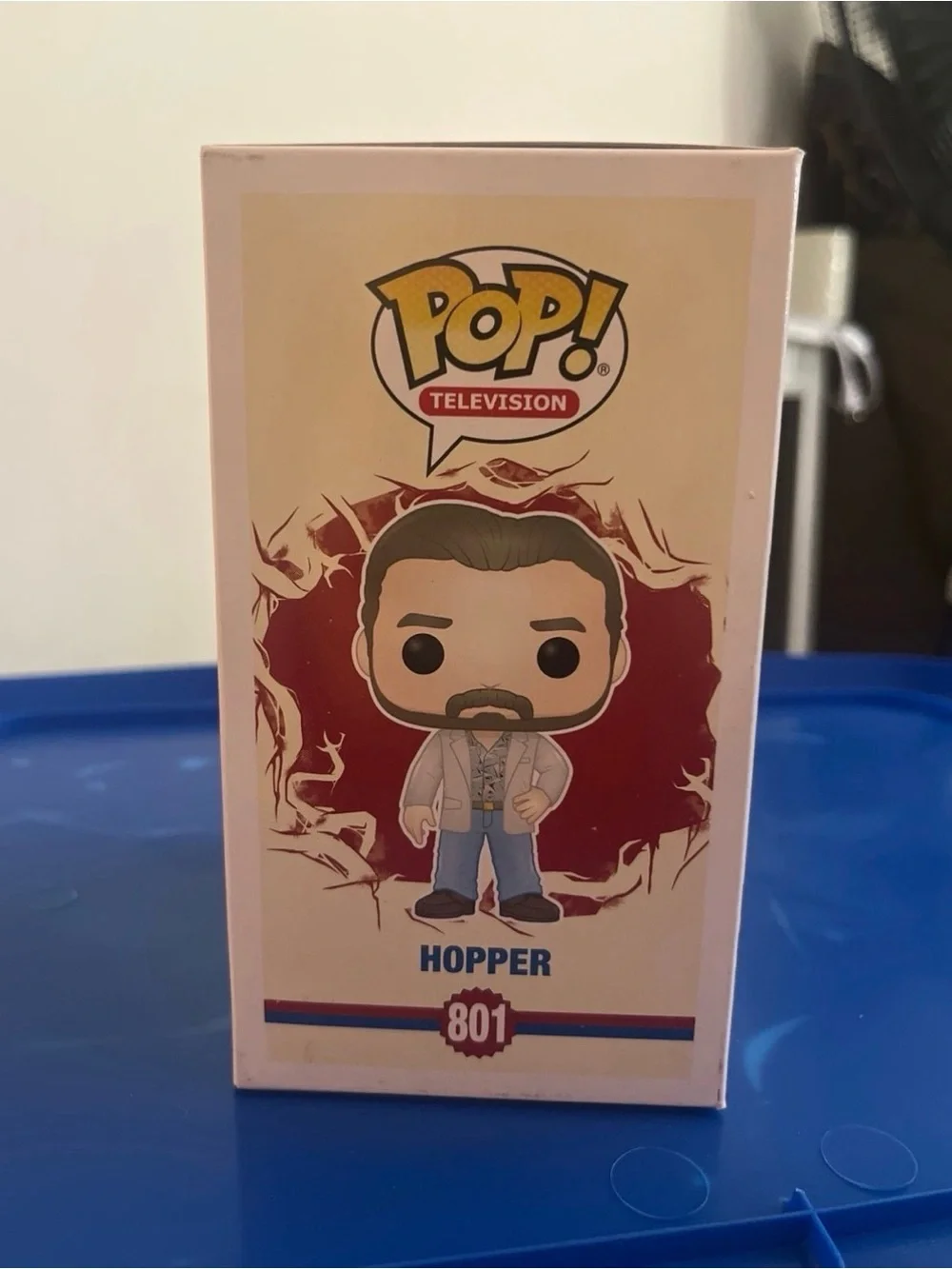 Funko Stranger Things Hopper Vinyl Figure - Tan Jacket, Blue Pants